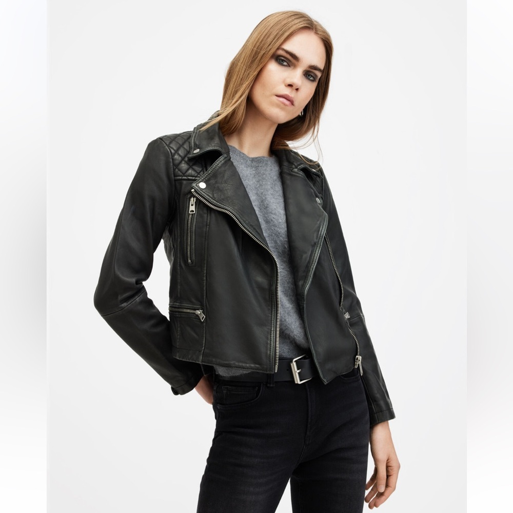 Allsaints Cargo Leather Jacket